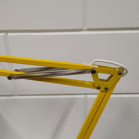 Lampada a Forbice Gialla Retrò Degli Anni '90, Ikea, Lampade da scrivania, Metallo, Plastica, Giallo, Retro (foto 12 di 12)