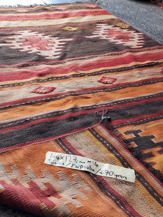 Image 1 of Kilim turco tejido a mano 164x127cm