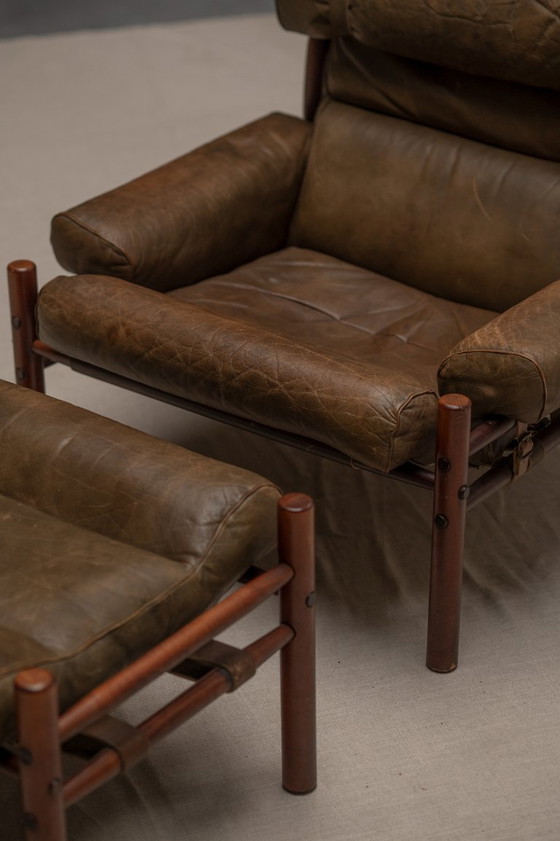 Image 1 of 'Inca' Sessel-Set von Arne Norell, 1960er Jahre