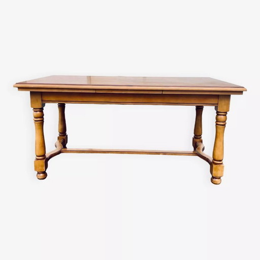 Large solid wood farmhouse table