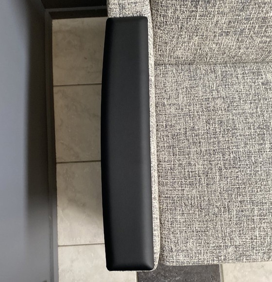 Image 1 of set of 2 grey relax chairs on castors 1970s