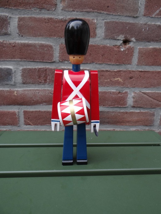 Kay Bojesen Holz-Trommlerfigur H22cm, dänisches Design Sammlerstück – decoratieve objecten, Wood