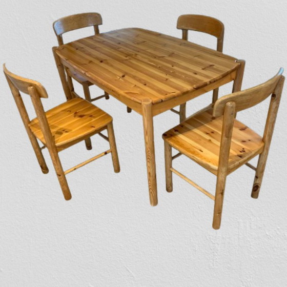 Image 1 of Ensemble de salle à manger en pin