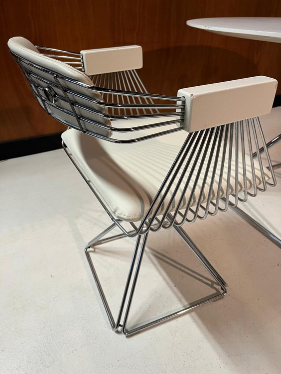 Image 1 of Table et 4 chaises à manger Rudi Verelst pour Novalux 