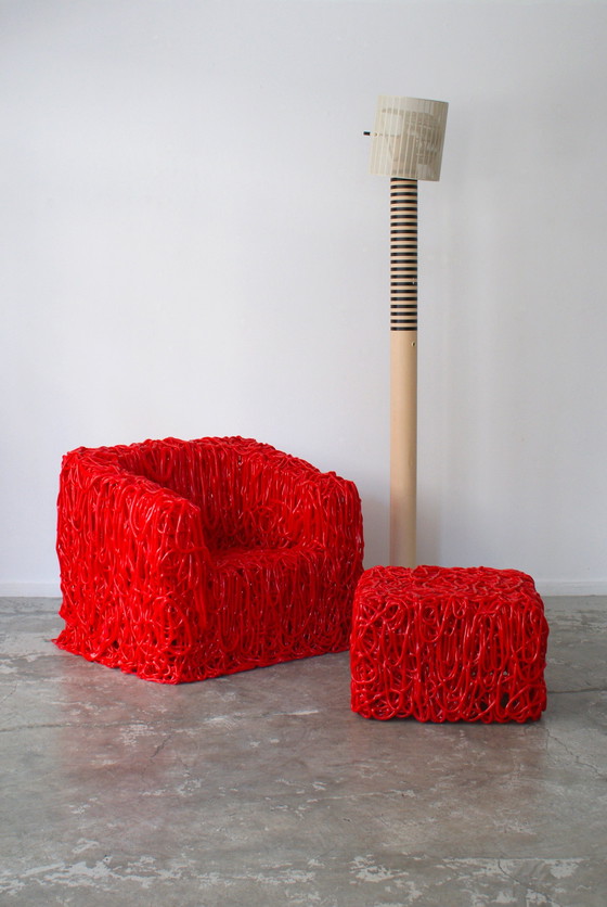 Image 1 of Fauteuil en poef Model Senzafine van Gaetano Pesce
