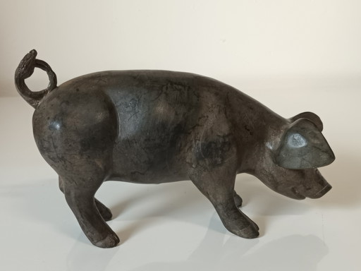 Bronze Cochon Femelle Pierre Chenet