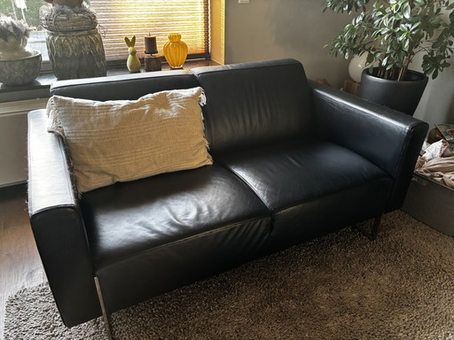 2x Artifort Mare Sofas, 2,5-Sitzer und 2-Sitzer in Leder