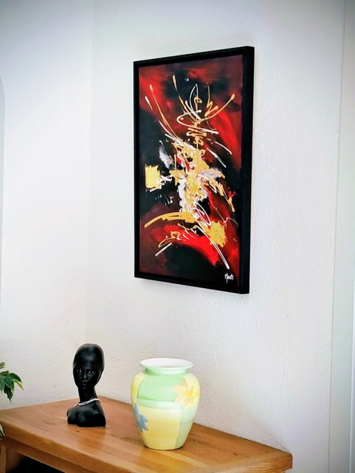 Jan Marti - Rojo y Negro - Pintura del artista