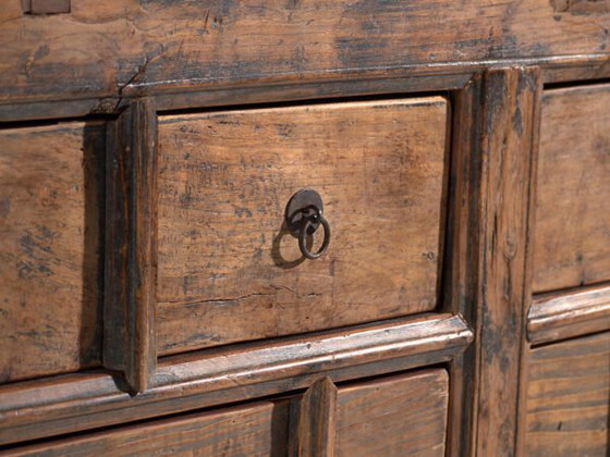 Mobile antico a cassetti multipli in legno di pino – Cina, circa 1930 – Cassettiere, Iron (photo 16 of 40)