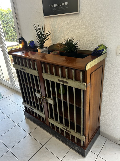 Meuble Herbier Félix Monge – ladekasten, Wood, Brass