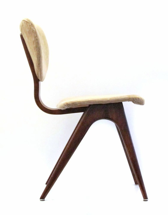 Set of 4 Fifties vintage plywood dining chairs – Side chairs (photo 3 of 5)