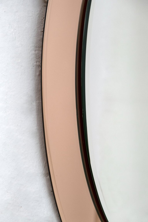 Antonio Lupi Mid-Century Modern Italian Mirror by Cristal Luxor, 1960s