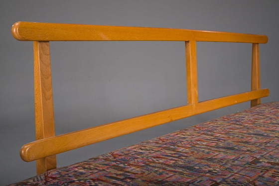 Image 1 of  Vintage Cherrywood and Wool Daybed from Knoll Antimott, 1950s-1960s