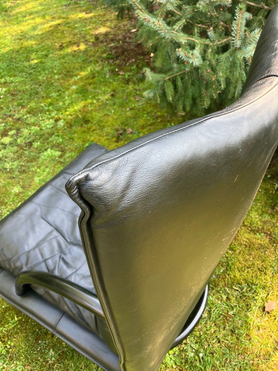 Image 1 of Rolf Benz BMP - Fauteuil design pivotant en cuir