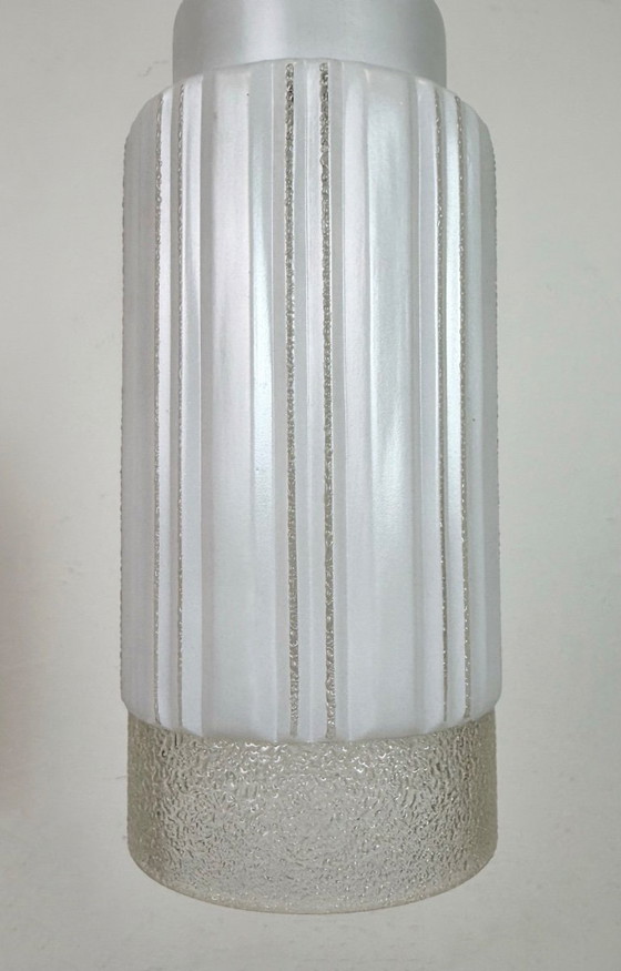 Image 1 of Vintage glazen plafondlamp, jaren 70