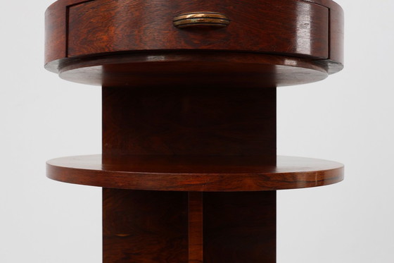 Image 1 of Comodino o mobile in legno di Michel Dufet in stile Art Déco, Francia, 1930 ca. 1930