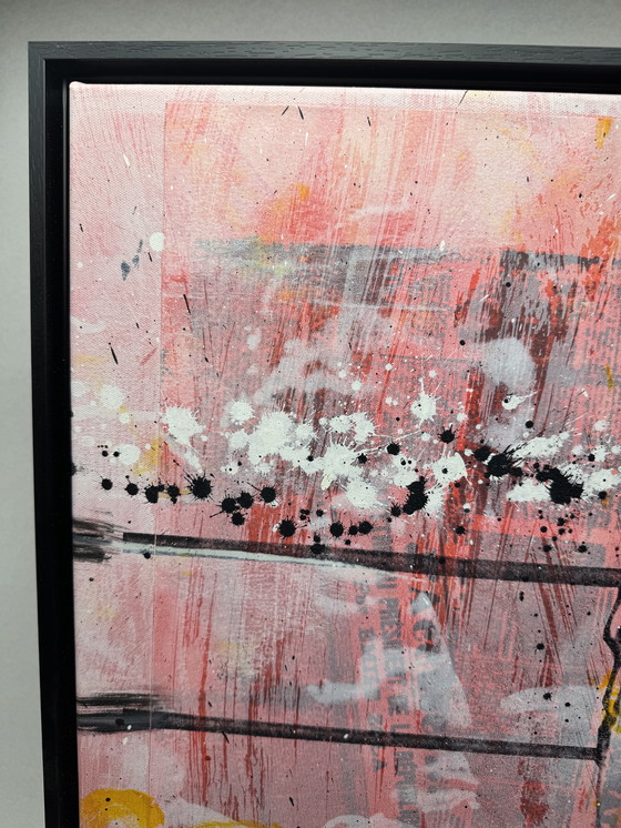 Image 1 of Ronald Chapeau - "Il più grande 1" - Muhammad Ali - Tecnica mista su tela incorniciata