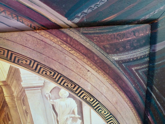 Image 1 of Een kunstreproductie van het schilderij "100 Years of Film” van kunstenaar Renato Casaro.