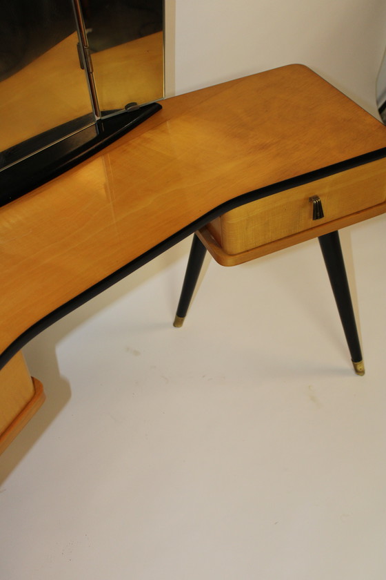Image 1 of Vintage dressing table vanity table sixties Dutch design kaptafel 