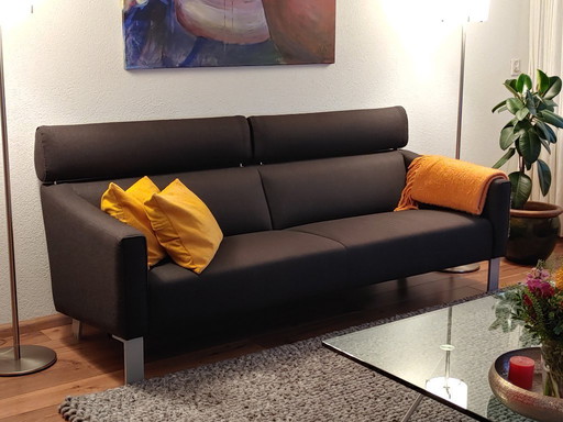 3 seater sofa Leolux. anthracite fabric