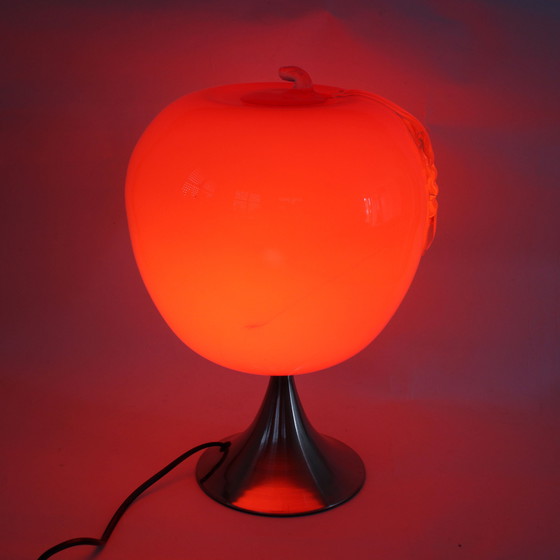 Image 1 of Prisma Red Apple Glass Lamp