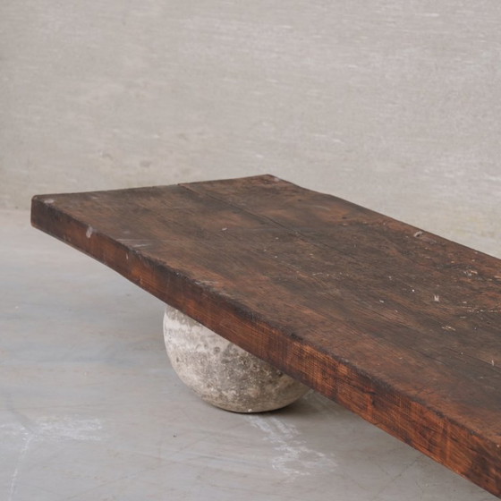 Image 1 of Mesa de centro antigua francesa hecha a medida por un artista