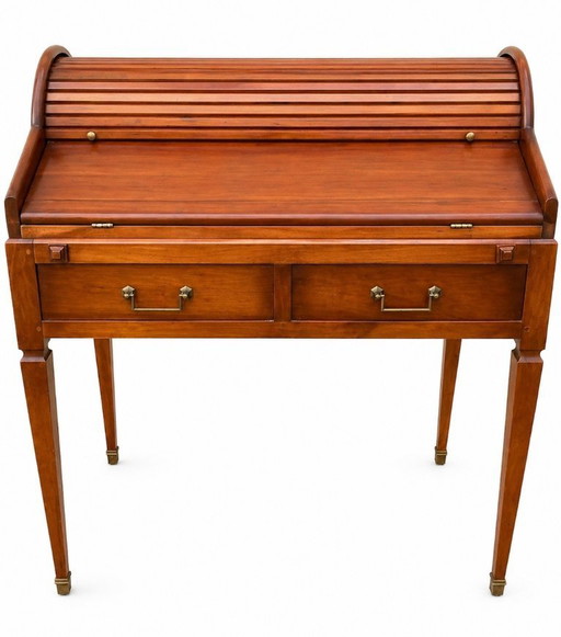 Bureau à cylindre Louis XVI en merisier