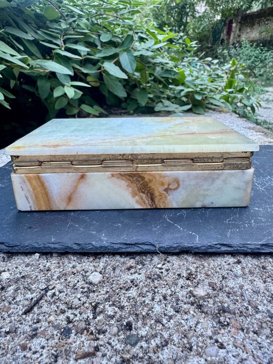 Onyx Sieradendoos Jaren 60 Italië Vintage – Decoratieve objecten, Stone (photo 9 of 15)