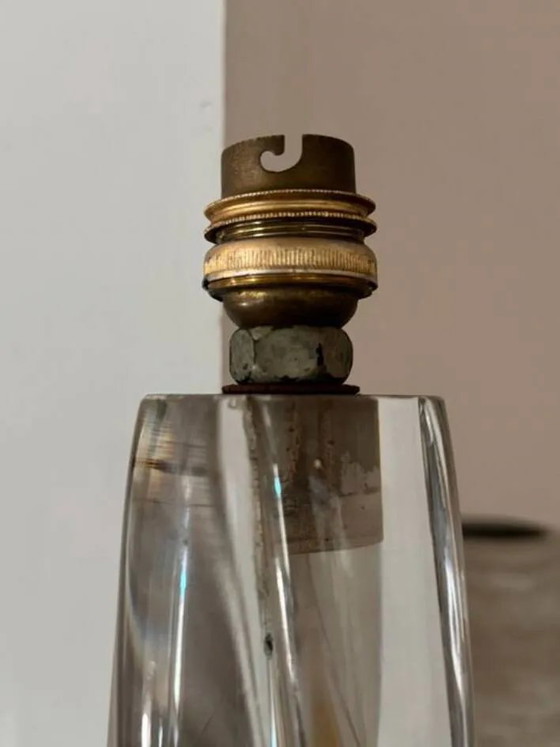 Base de lampe DAUM Nancy France en cristal signé – 30 cm – Verre, Art Deco (photo 4 of 8)