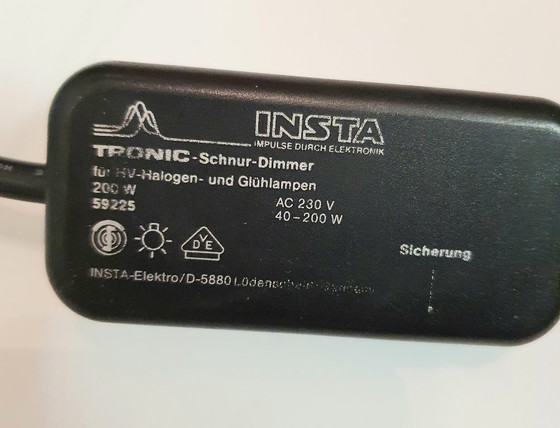 Image 1 of Lámpara de mesa "Saturno", latón y vidrio, Robert Sonneman, años 80