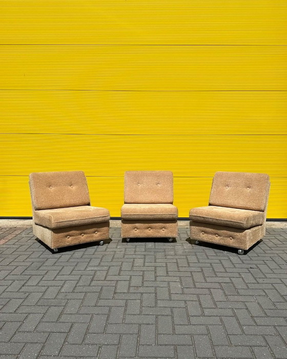 Vintage beige corduroy modular sofa – 70s – Velvet (photo 14 of 18)