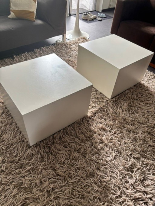 Set of 2 design cube tables