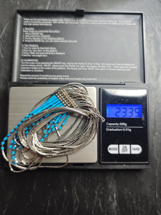 Inheemse Amerikaanse Ketting – Navajo, Decoratieve objecten, Steen, Zilver (photo 12 of 12)