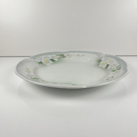 Image 1 of Art Nouveau round platter KG Lunéville, "Apple Tree" model, 1900-1930