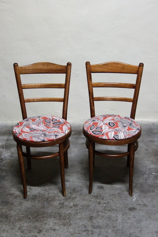 Pair of vintage Baumann bistro chairs