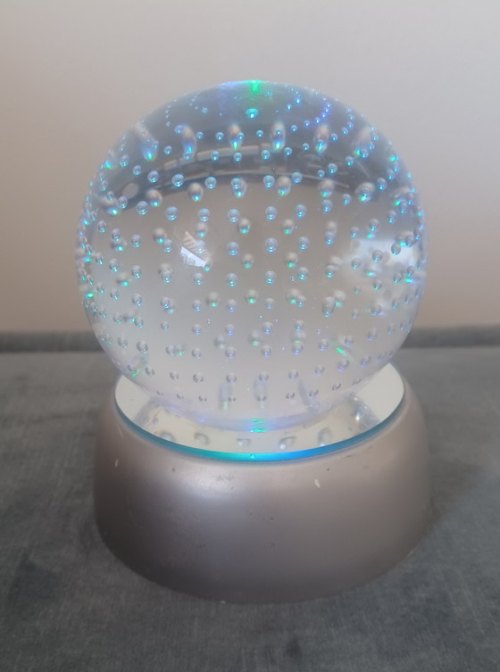 Image 1 of Paperweight press paper Nail ball glass art A. Jablonski
