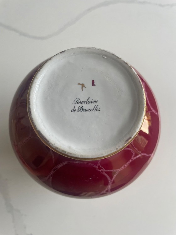 Image 1 of Vintage Porcelaine de Bruxelles “Romance” vase