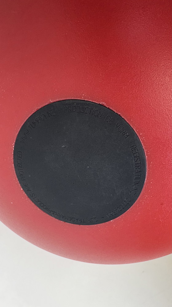 Image 1 of Tumbly ergonomische kunststof design kruk rood