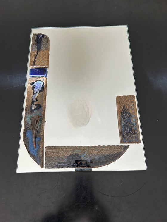 Image 1 of Mirror With Ceramic Inlay