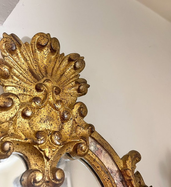 Image 1 of Weelderige kasteelspiegel met ornamenten 125x65cm