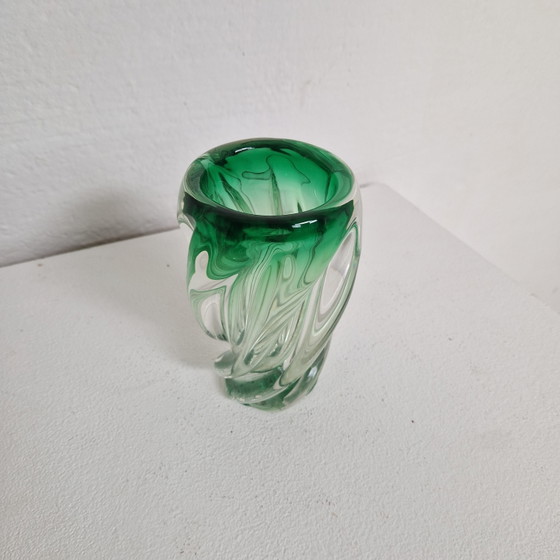 Image 1 of Green Murano vase
