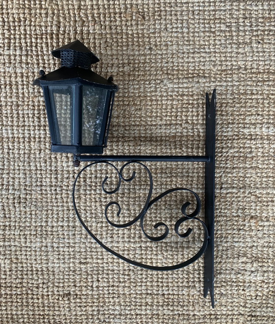 Image 1 of Vier klassieke vintage wandlantaarns