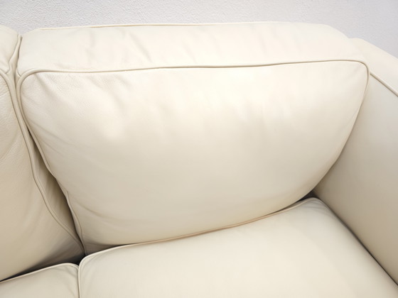 Image 1 of Divano Poltrona Frau Twice, divano di design, divano di design, divano in pelle, divano, crema, due posti