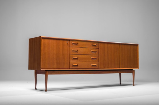 Buffet danois en teck par Gunnar Nielsen pour Tibergaard, années 1960