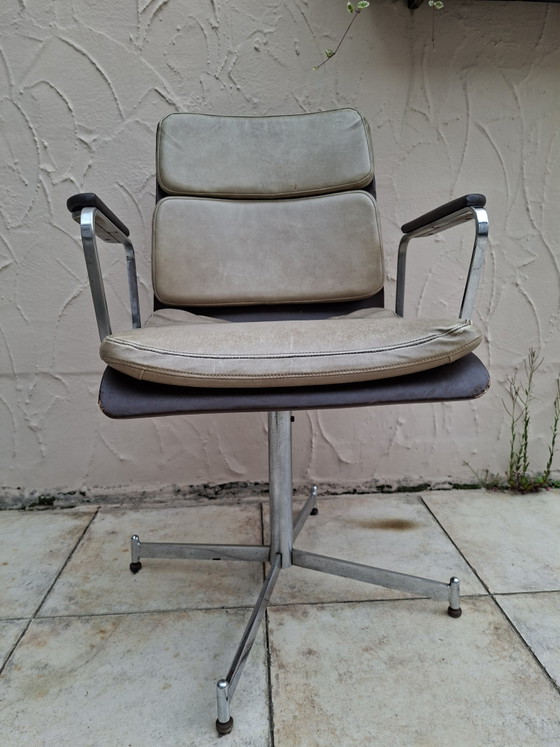 Image 1 of Vintage chrome office chair