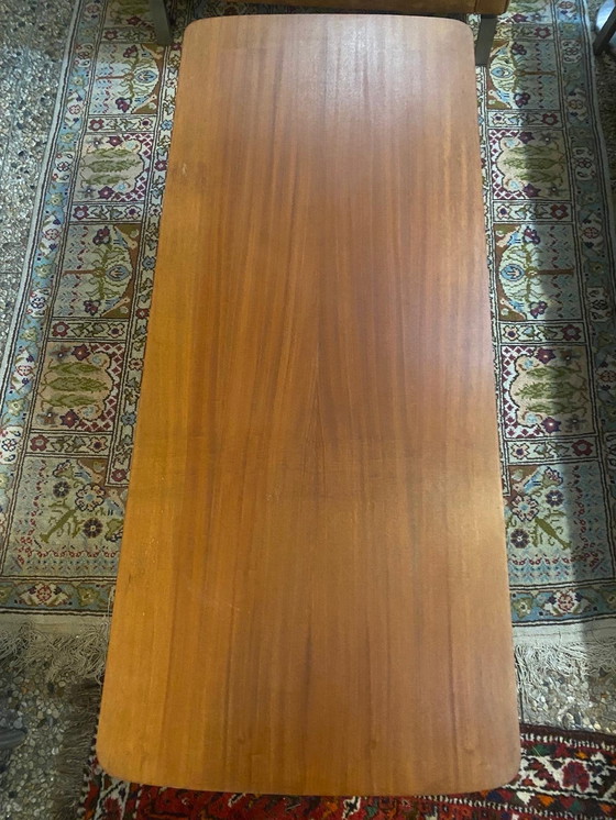 Image 1 of Mahonie-Houten-Salontafel aus der Mitte des Jahrhunderts 