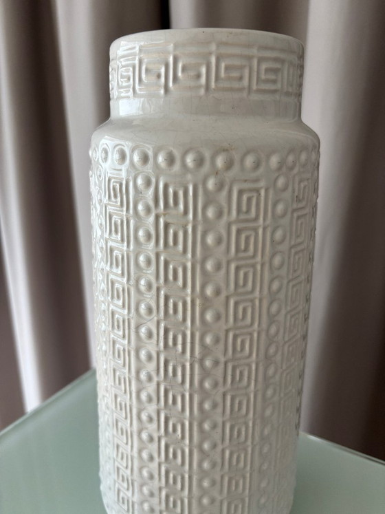 Grand vase vintage Fat Lava en céramique blanche – Alfred Klein Keramik – Ceramic (photo 4 of 8)