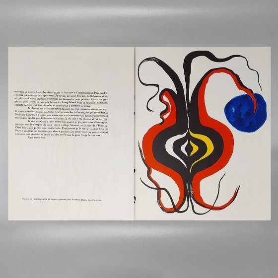 Image 1 of Alexander Calder "Derriere Le Miroir" n. 156 with Seven Lithographs by Maeght Editeur.