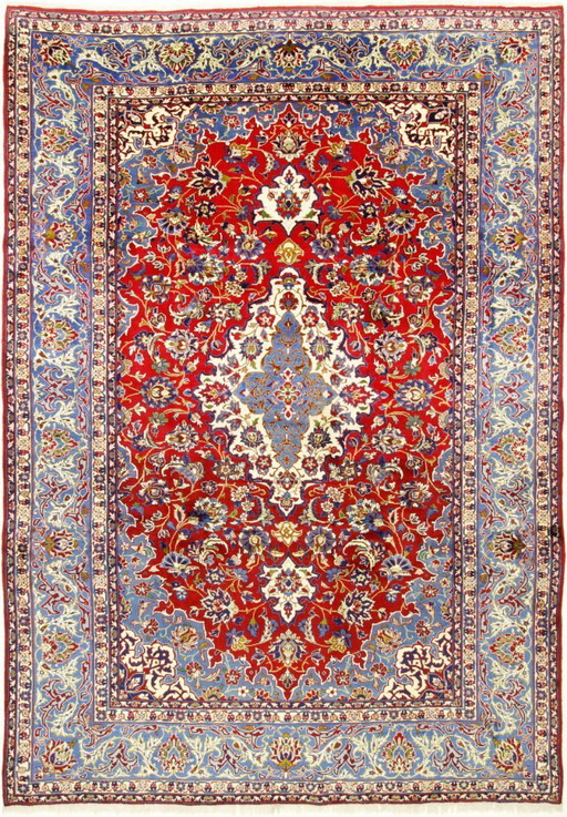 Original Persian carpet Keshan, Kashan Red 377 x 226 cm Top condition Classic Antique