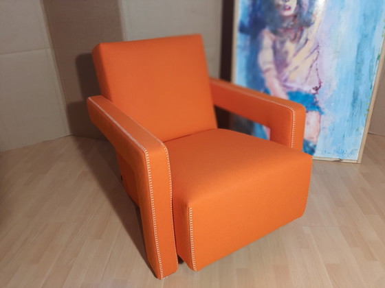 Image 1 of Cassina Utrecht 637 Nuovo mai usato in panno di lana Ruggine arancione (Serie 13L) Punto cavallo